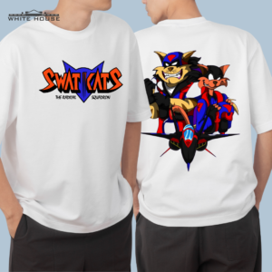 Swat Cats, White T-shirt, summer outfit, oversized tshirt